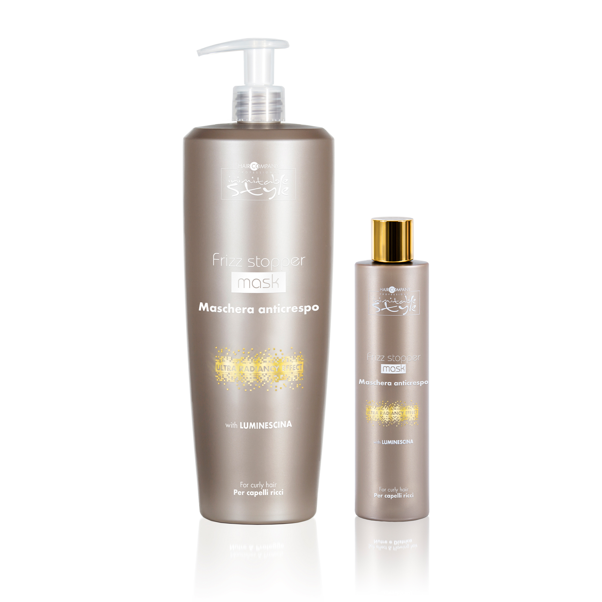 Straight and curly fluid Leave in Hair Company Professional